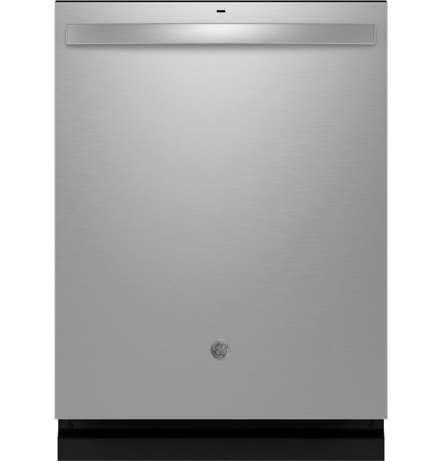 GE Top Control with Stainless Steel Interior Dishwasher with Sanitize Cycle