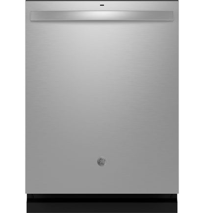 GE Top Control with Stainless Steel Interior Dishwasher with Sanitize Cycle