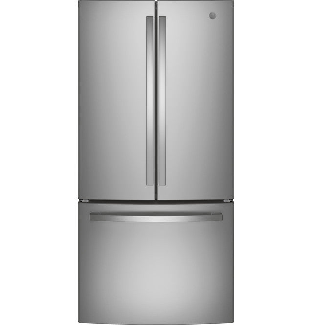 GE 33in 24.7Cu Ft Fingerprint French-Door Refrigerator Internal Water/IceMaker