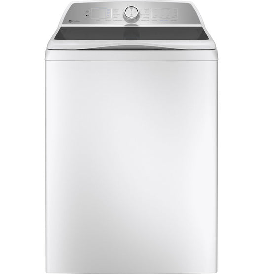 GE Profile 5.0Cu Ft Washer w/ Smarter Wash Technology & FlexDispense - White