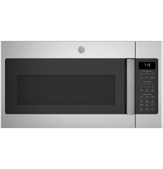 GE 1.9Cu Ft 30in Stainless Steel Above-the-Range Sensor-Cook Microwave Oven