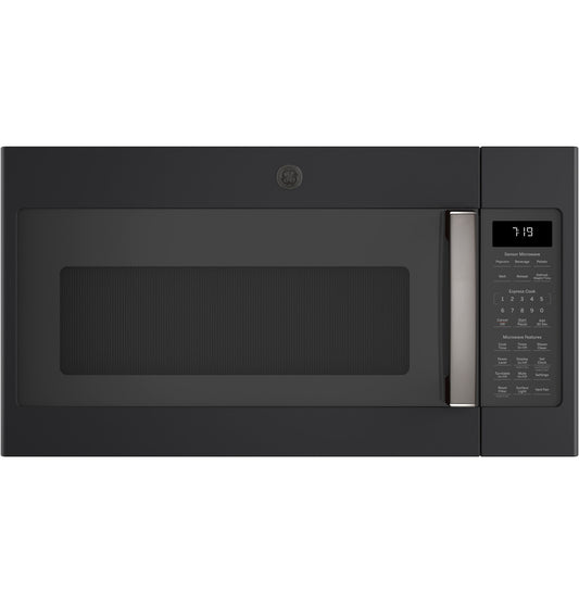 GE 1.9Cu Ft 30in Stainless Steel Over-the-Range Sensor-Cook Microwave (Black)