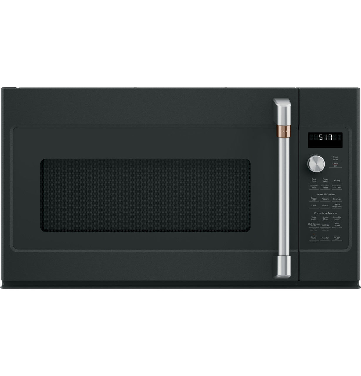 GE Cafe 1.7Cu Convection Air-Fry Over-Range Microwave Oven (Brushed Stainless)