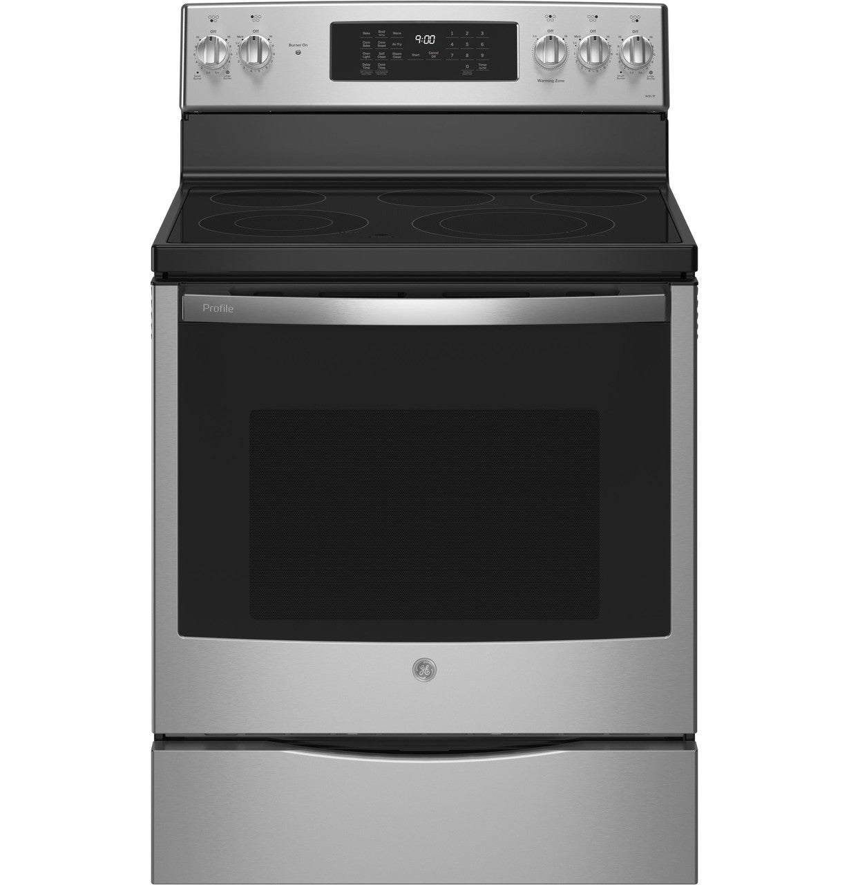 GE Profile Free-Standing Electric Convection Fingerprint Resistant Range Air Fry