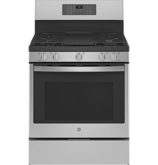 GE Profile Free-Standing Self Clean Oven Gas Fingerprint Resistant Range Air Fry