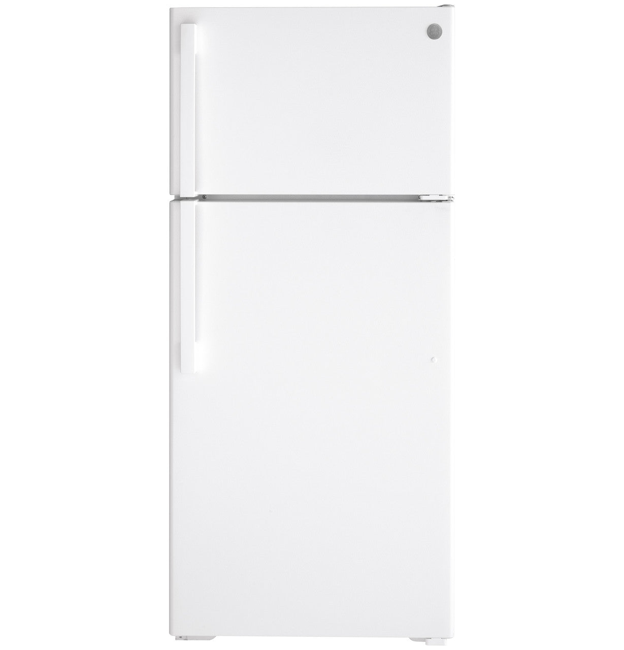 GE 16.6 Cu. Ft. Reversible Hinges Top-Freezer Refrigerator Frost Free (White)