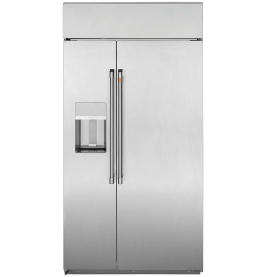 GE Cafe  48" Built-In Side-by-Side Refrigerator w/ Filtered Water/Ice Dispenser