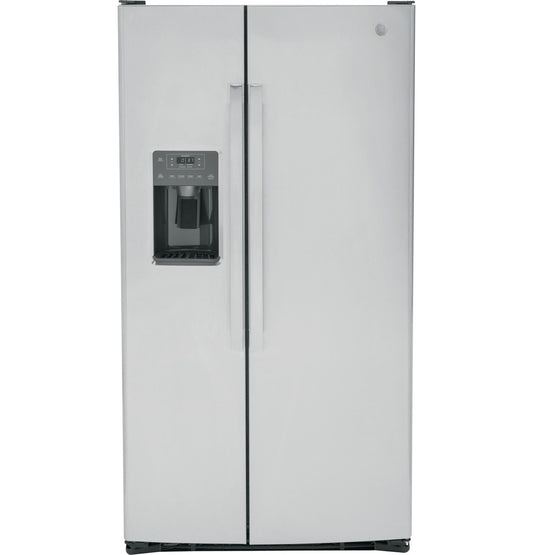 GE 25.3 Cu. Ft. Fingerprint Resistant Stainless Side-By-Side Refrigerator