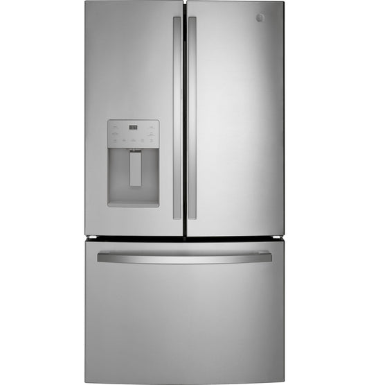 GE 25.7 Cu. Ft. Fingerprint Resistant French-Door Refrigerator with Dispenser