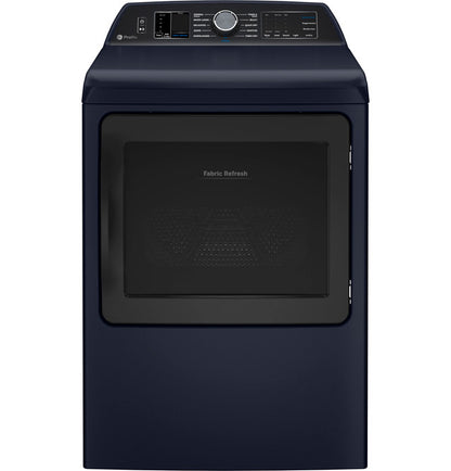 GE Profile 7.3Cu Smart Electric Dryer with Fabric Refresh (Sapphire Blue)