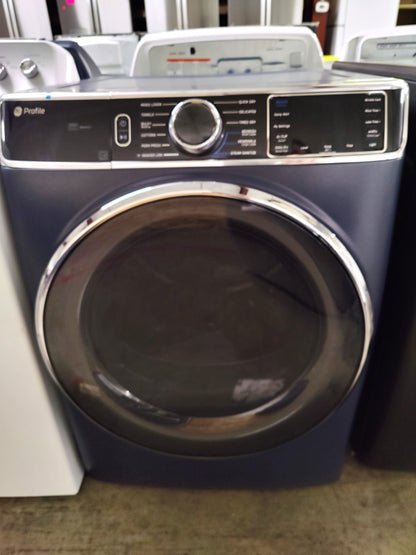 GE Profile 7.8Cu Front Load Gas Dryer w/ Steam & Sanitize Cycle (Sapphire Blue) - PFD87GSPVRS