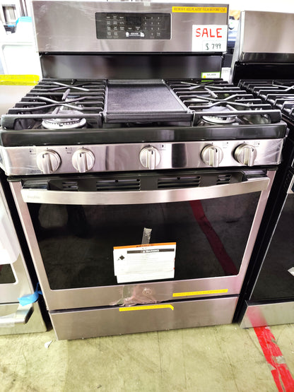 GE Profile Free-Standing Self Clean Oven Gas Fingerprint Resistant Range Air Fry