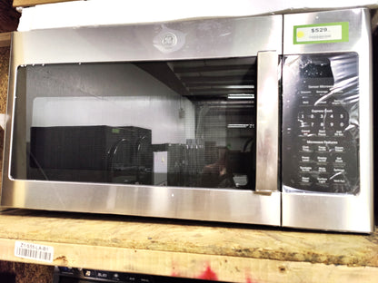 GE 1.9Cu Ft 30in Stainless Steel Above-the-Range Sensor-Cook Microwave Oven