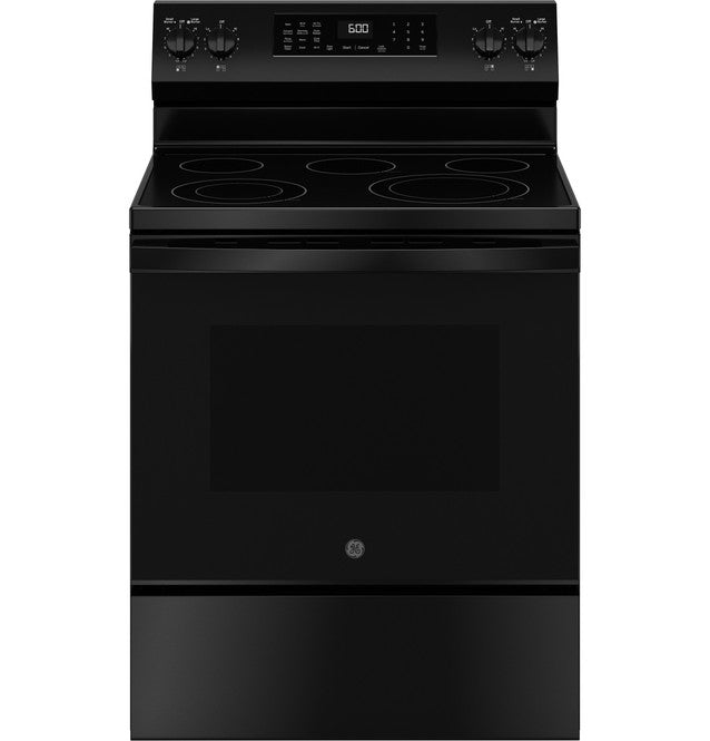 GE Free-Standing Electric Convection Range with No Preheat Air Fry - GRF600AVBB