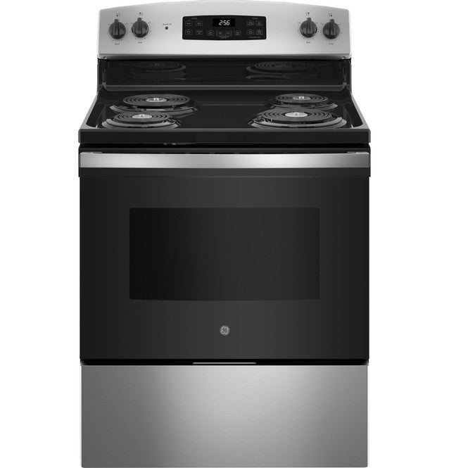 GE ESTAR Free-Standing Self-Clean Electric Range - JB256RTSS