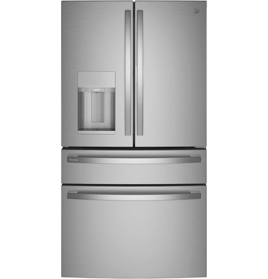 GE ESTAR 27.9 Cu. Ft. Fingerprint Resistant 4-Door Refrigerator - PVD28BYNFS