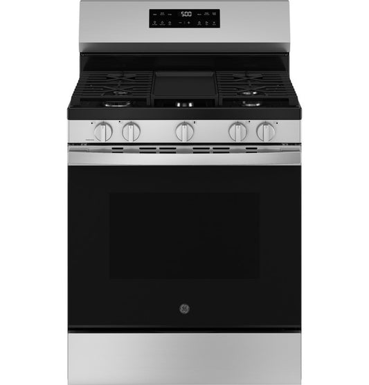 GE 30" Free-Standing Gas Range with Crisp Mode - GGF500PVSS