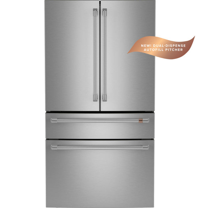 Cafe ESTAR 23.2 Cu. Ft. Smart Counter-Depth 4-Door Refrigerator - CJE23DP2WS1