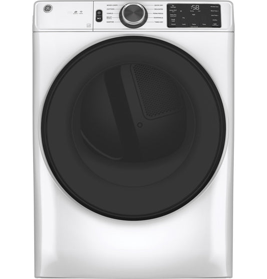 GE ESTAR 7.8 cu. ft. Cap Smart Electric Dryer with Sanitize Cycle - GFD55ESSNWW