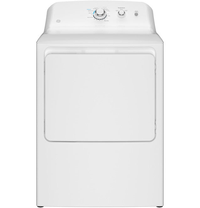 GE 6.2 cu. ft. Cap Electric Dryer with Shallow Depth - GTX33EASKWW