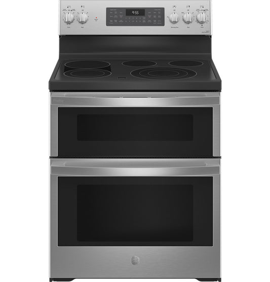 GE Profile 30" Free-Standing Electric Double Oven Convection Range - PB965YPFS