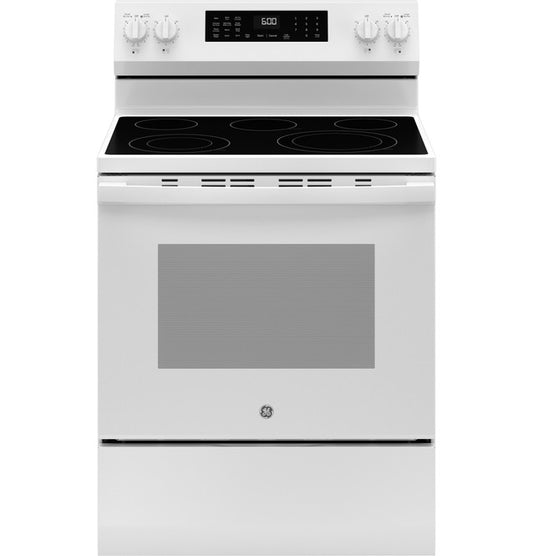 GE 30" Free-Standing Electric Convection Range - GRF600AVWW