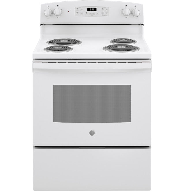 GE ESTAR 30" Free-Standing Self-Clean Electric Range - JB256DMWW