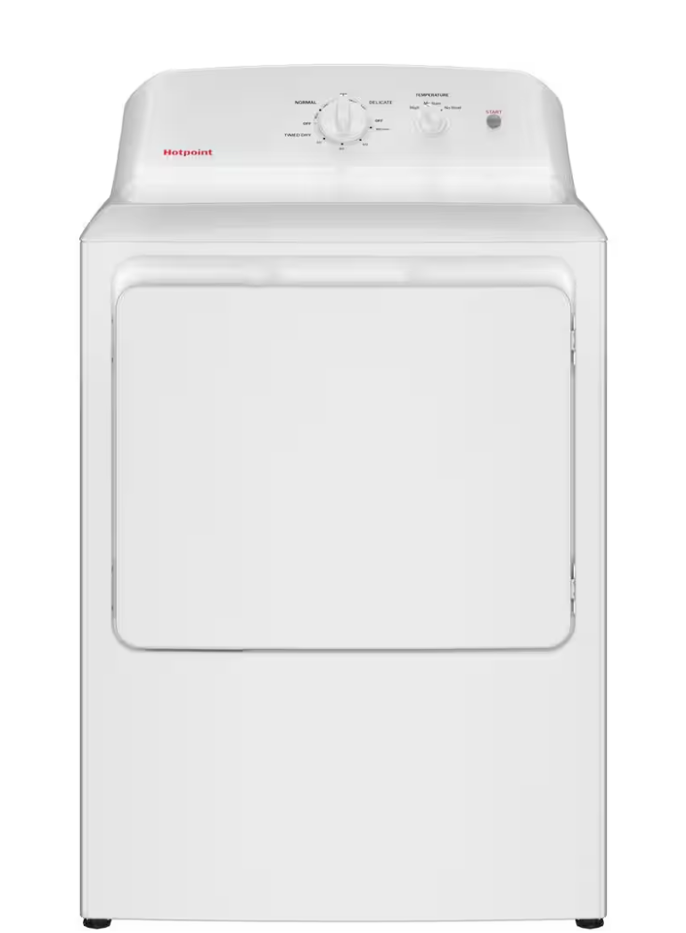 Hotpoint 6.2 cu. ft. Capacity  Electric Dryer - HTX26EASWWW