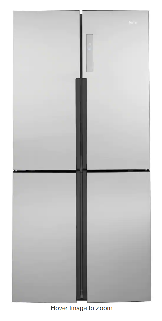 16.8 Cu. Ft. Counter Depth Quad Door Refrigerator - QHE16HYPFS