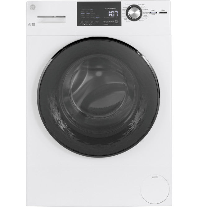 GE 24" 2.4 Cu. Ft. ESTAR Front Load Washer with Steam - GFW148SSMWW