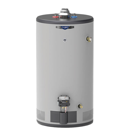 GE RealMAX Premium 50-Gallon Natural Gas Atmospheric Water Heater - GG50S10BXR