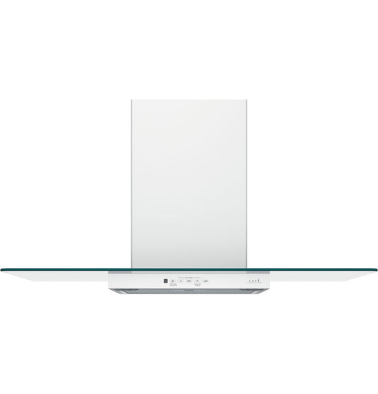 Cafe 36" Wall-Mount Glass Canopy Chimney Hood - CVW73614MWM
