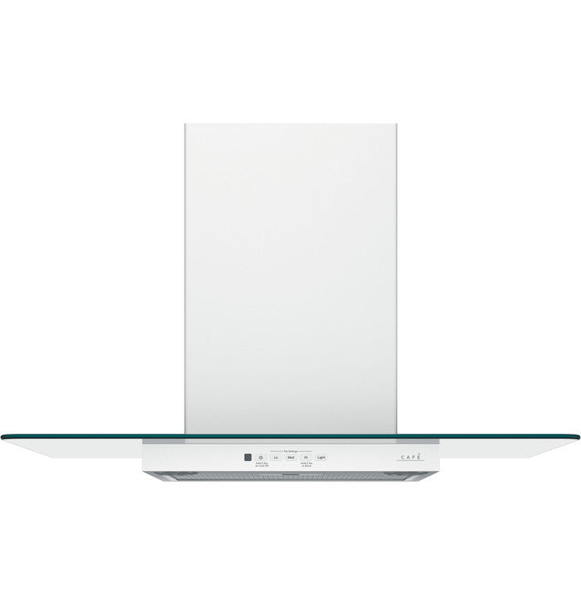 Cafe 30" Wall-Mount Glass Canopy Chimney Hood - CVW73014MWM