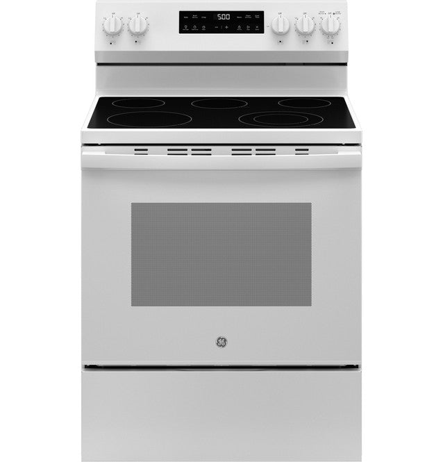 GE ESTAR 30" Free-Standing Electric Range with Crisp Mode - GRF500PVWW