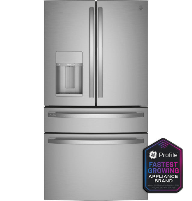 GE Profile ESTAR 27.9 Cu. Ft. 4-Door French-Door Refrigerator- PVD28BYNFS
