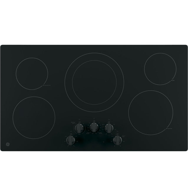 GE 36" Built-In Knob Control Electric Cooktop - JP3036DLBB