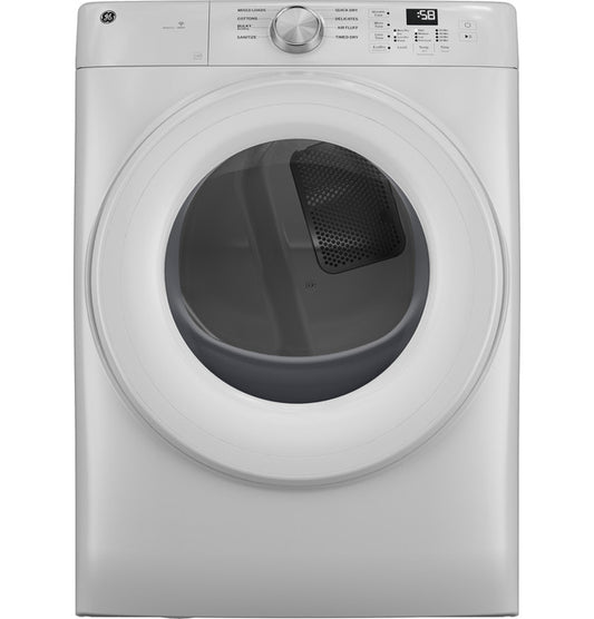 GE ESTAR 7.8 cu. ft. Capacity Smart Front Load Electric Dryer - GFD35ESSYWW