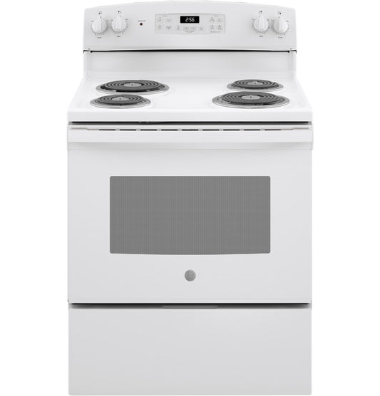 GE ESTAR 30" Free-Standing Self-Clean Electric Range - JB256DMWW