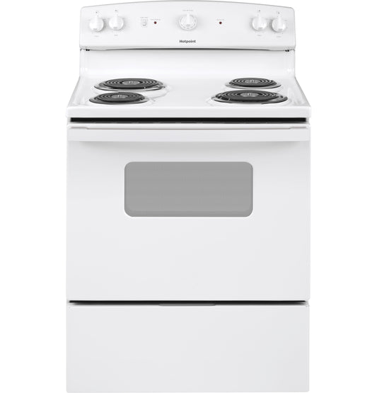 HOTPOINT ESTAR 30" FREE-STANDING ELECTRIC RANGE - RBS330DRWW