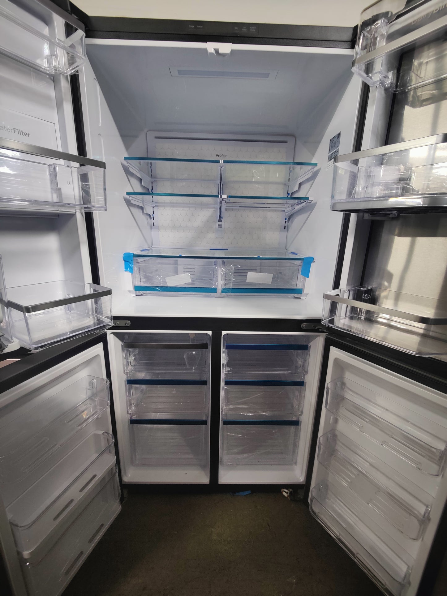 GE Profile 28.4 Cu. Ft. Quad-Door Refrigerator with Door in Door - PAD28BYTFS