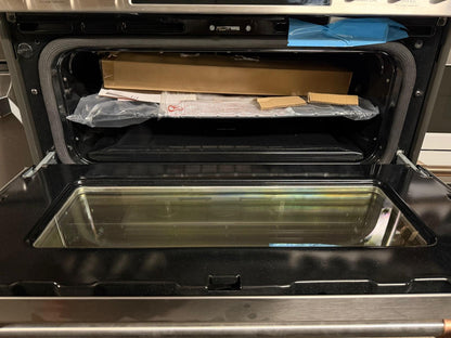 Cafe  30" Smart Slide-In, Front-Control, Gas Double-Oven Range - CGS750P2MS1