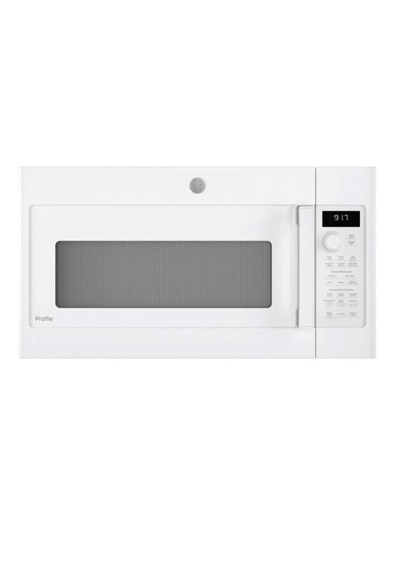 GE Profile 1.7 Cu. Ft. Convection Over-the-Range Microwave /w Sensor Cooking (White) - PVM9179DKWW