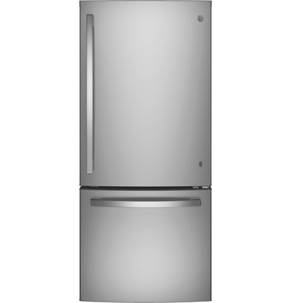 GE ENERGY STAR 20.9 Cu. Ft. Bottom-Freezer Refrigerator - GBE21DYKFS