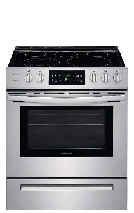 Frigidaire 30in Front-Control Electric Range /w 5 Element Cooktop, 5.0 cu ft Oven Capacity - FFEH3054US