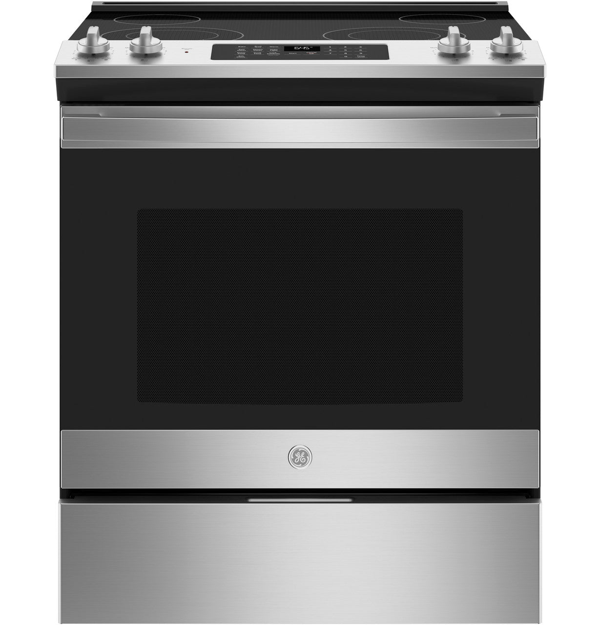 GE® 30" Slide-In Electric Range - JS645SLSS