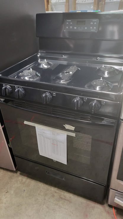 GE 30" Free-Standing Gas Range (Black) - 15,000 BTU - JGBS66DEKBB