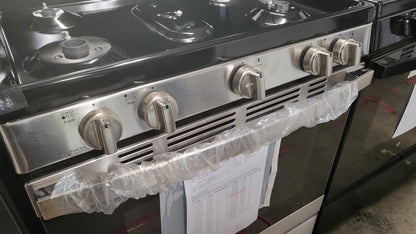 GE 30" Free-Standing Gas Range (Stainless Steel/Black) - JGBS66REKSS