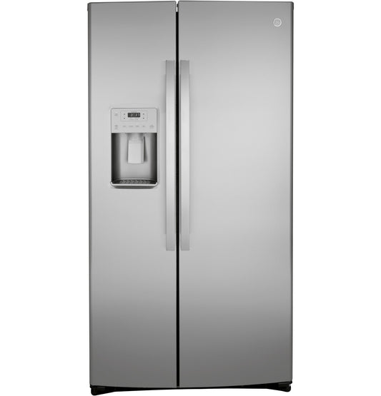 GE 25.1 Cu. Ft. Fingerprint Resistant Side-By-Side Refrigerator - GSS25IYNFS