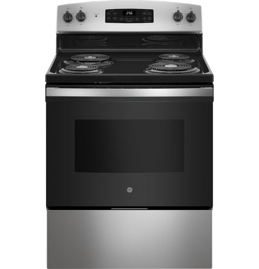 GE 30" Free-Standing Self-Clean Electric Range - JB256RTSS