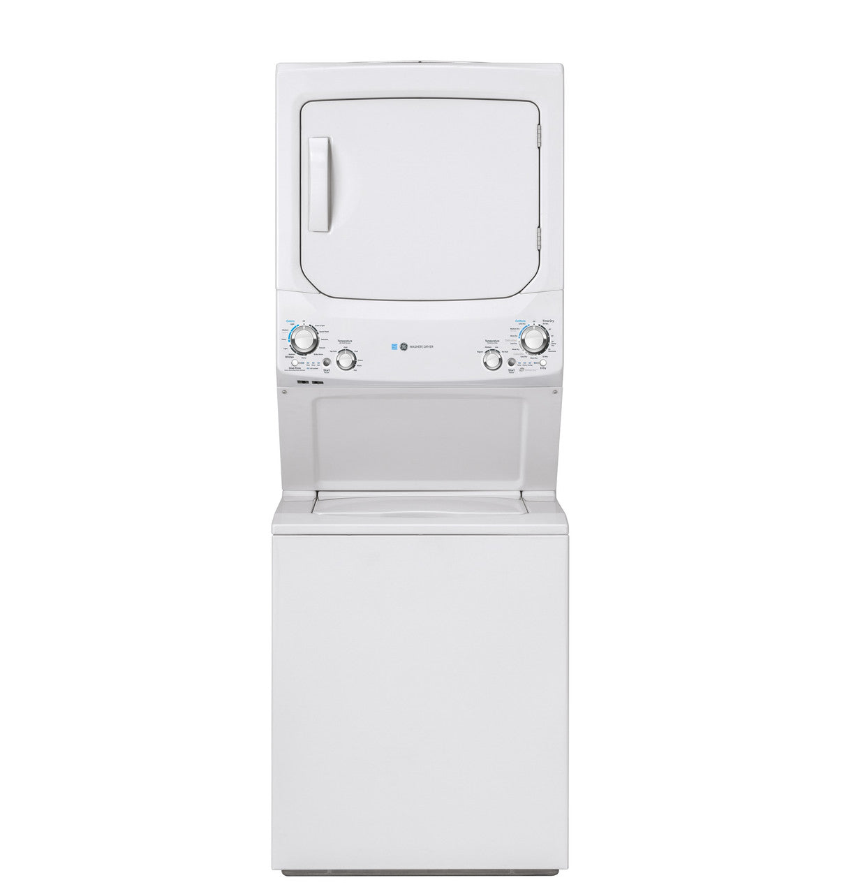 GE Unitized Spacemaker 3.8 Cu. Ft. Washer and 5.9 Cu. Ft.  Dryer - GUD27EESNWW
